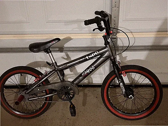 18 In. Abyss Boy's Freestyle BMX Bike, Charcoal Gray
