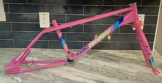 1985 Haro Pink Master Freestyle 20” Frame Vintage Old School BMX