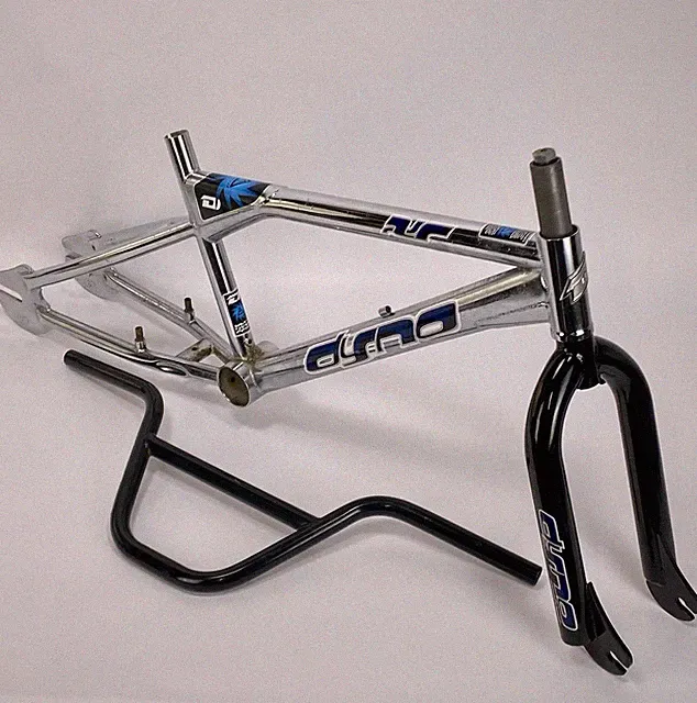2000 DYNO XR Frame Fork Bars Mid School BMX Freestyle Chrome 4130 Chromoly GT