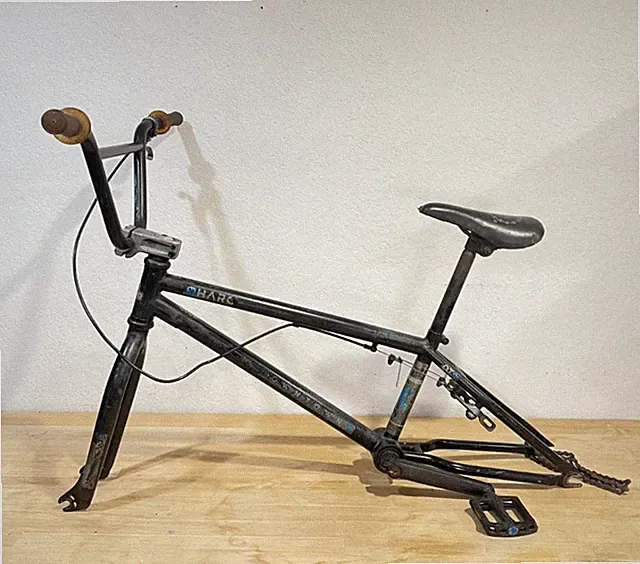 2014 Haro Downtown BMX Frame Fork Stem Bars Cranks Seat 20.5 TT Freestyle