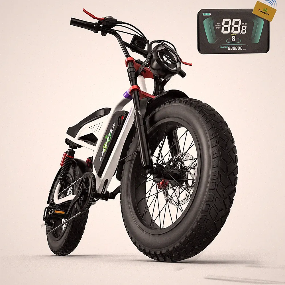 3000W Peak Motor Electric eBike Bicycle 20" Fat Tire E-Bike 48V 33Ah for Adults