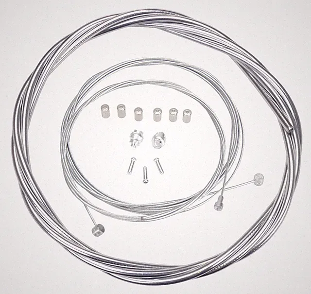 ACS Rotor Freestyle Bicycle Brake Cable Kit for BMX/MTB - CHROME