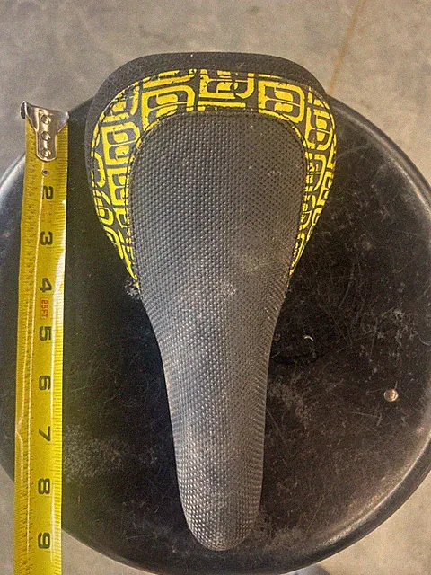 Active Bike Saddle 235/125mm? Black Yellow Urban BMX Freestyle USA Shipping