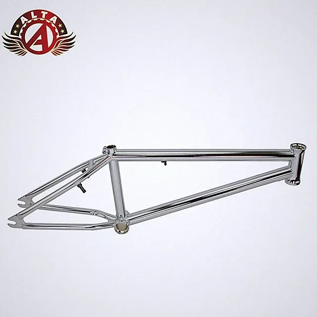 ALTA 20" BMX Freestyle Chromoly Frame Chrome Finish – Custom Street/Park Build.