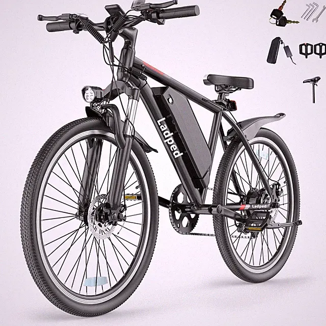LADPED 26" Adults Electric Bike w/Peak 750W Brushless Motor, 40Miles 22MPH