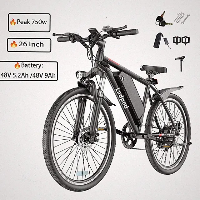 Ladped LP26 EBIKE MTB Electric Bike 9ah/5.2ah Battery with Smart APP for Adults