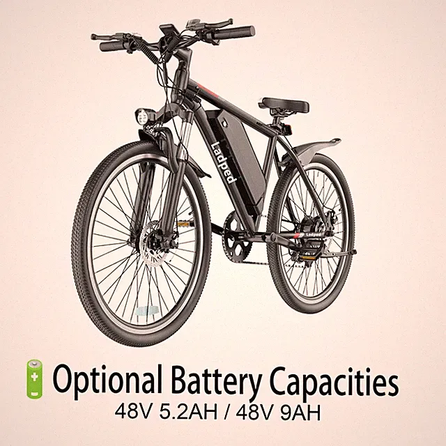 Ladped LP26 Electric MTB Electric Bike with Smart APP for Adults 249.6WH/432WH