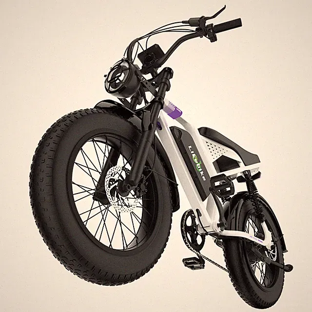 Likebike Electric Bike for Adults 36MPH 2000W Peak 20" Fat Tire Ebike 48V 23Ah