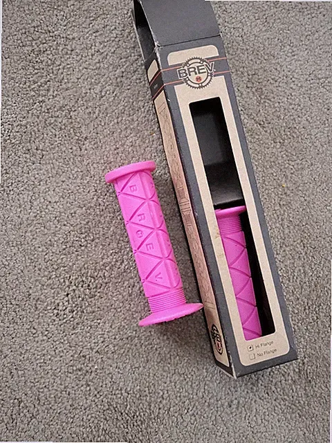new Pink Brev M bmx freestyle mountain bike cruiser rat rod grips