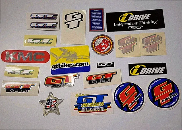 old mid School NOS GT decal sticker LOT BMX Freestyle MTB mountain Bike