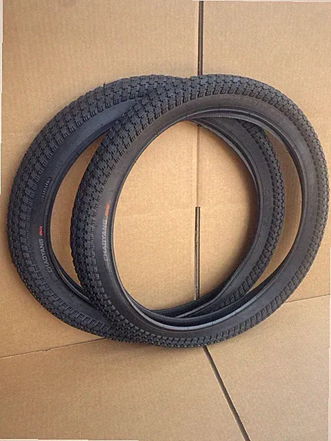 PAIR 20'' x 2.30 BMX Street Fat Tires All Black Street Grip Jump ORNATE GT *NEW*