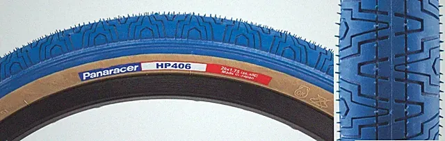 Panaracer HP406 BMX Tire Gumwall Blue NOS Old School For Hutch GT Haro Freestyle