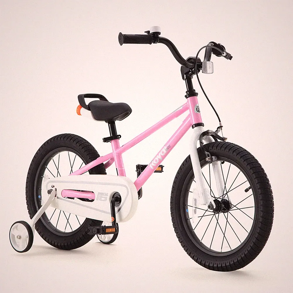RoyalBaby Freestyle Kids Bike 12 14 16 Inch with Training Wheels, 18 Inch wit...
