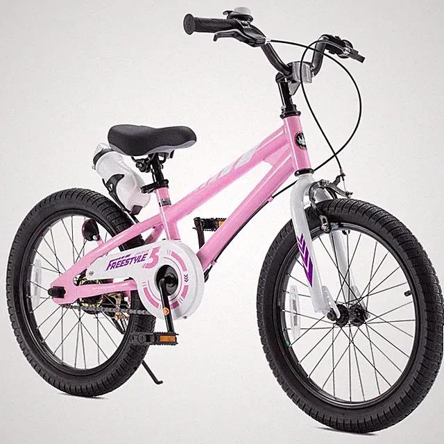RoyalBaby Freestyle Outdoor Kid's Sporty Bicycle with Kickstand, 18 Inch, Pink