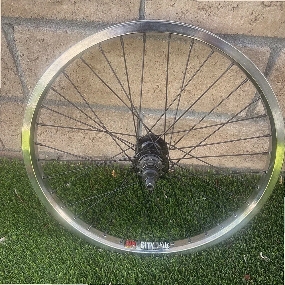 Sun Rims Big City Lite 20" BMX Rear Wheel Chrome 36H Freestyle mid school bmx