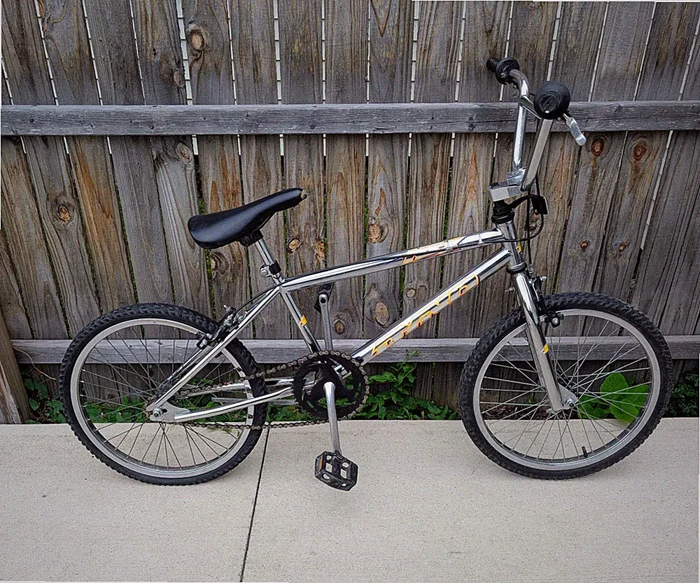 Vintage 1990s GT Dyno NSX Chrome Frame BMX Bike Freestyle Bicycle Old School